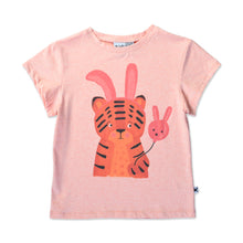  Minti Dressed Up Tiger Tee Apricot Marle