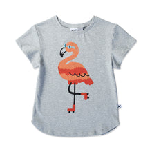  Minti Rolling Flamingo Tee Grey Marle