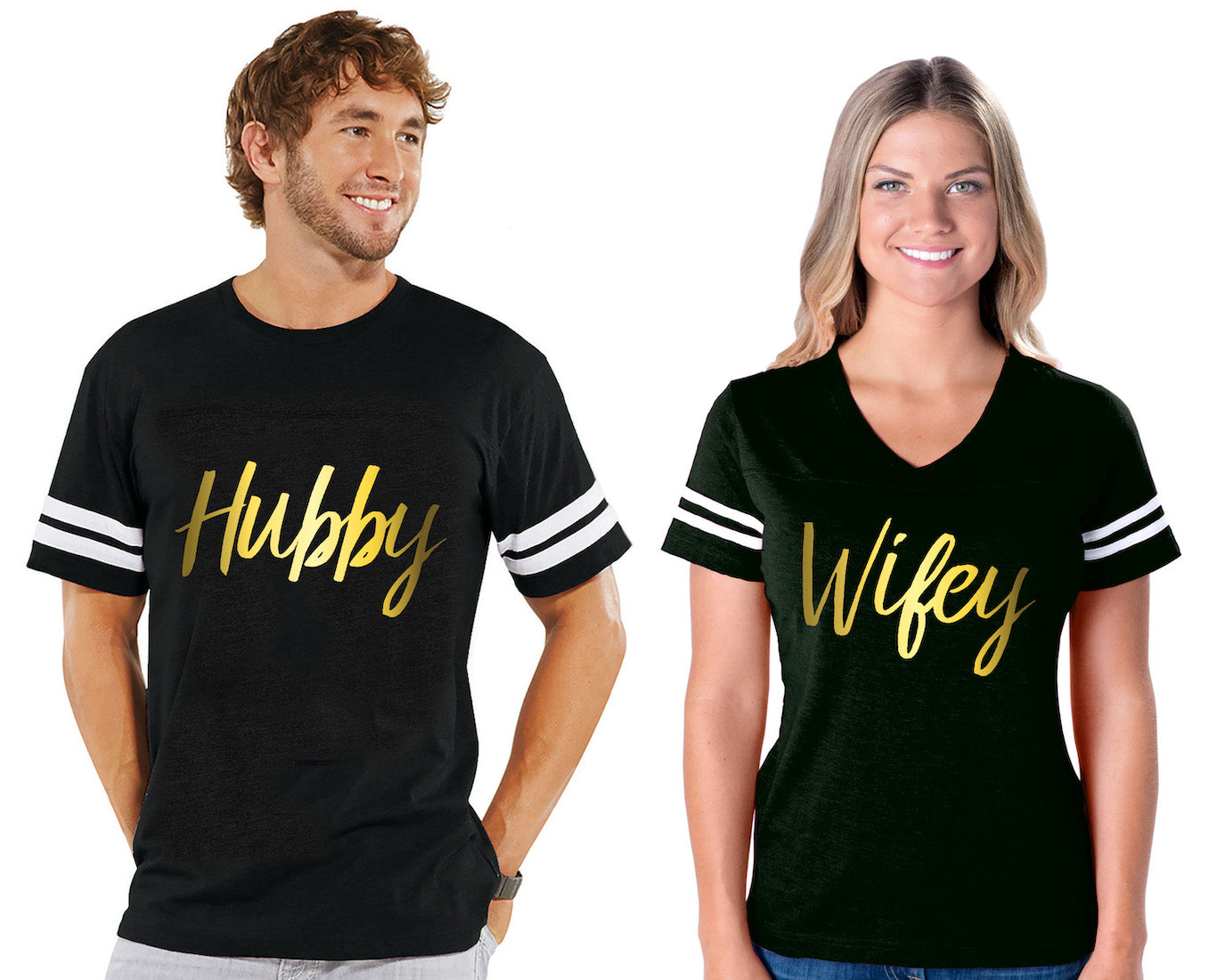 Hubby & Wifey - Couple Cotton Jerseys – Couples Apparel