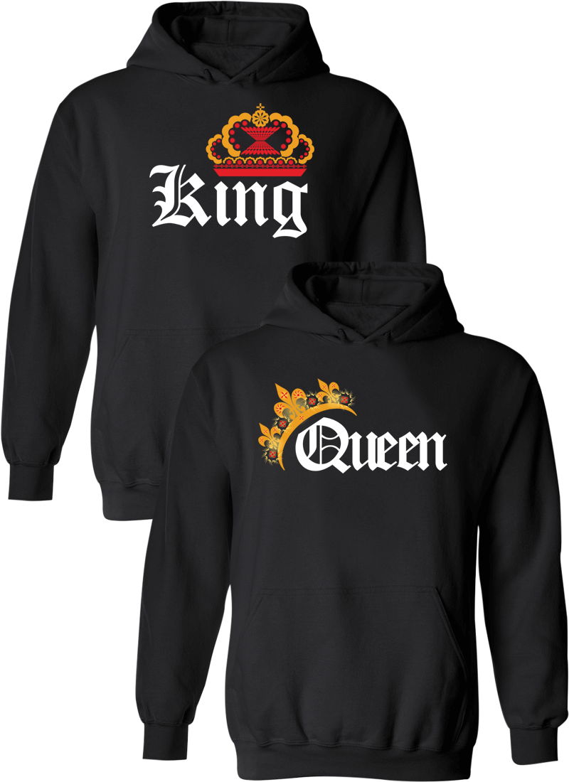 Couple Hoodies King and Queen Couple