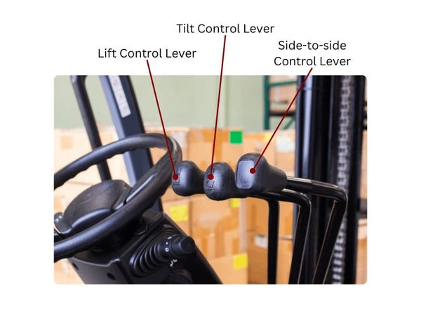 forklift control levers
