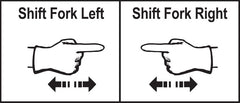 shift tines left/right hand signal