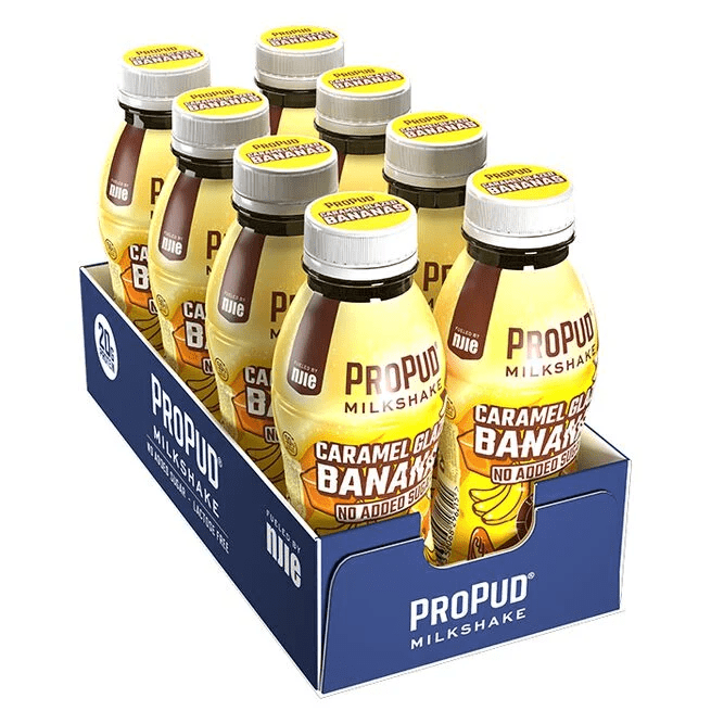 ProPud Protein Milkshake, 8x330 ml - Caramel Glazed Bananas