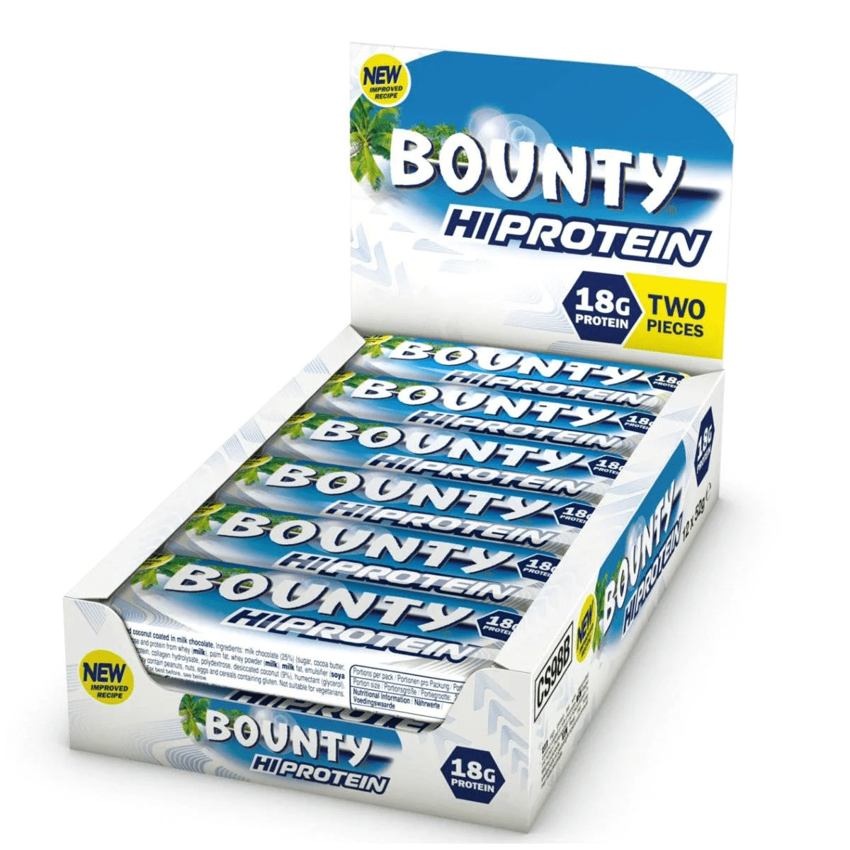 Bounty HiProtein Bar - 12x52g - Coconut