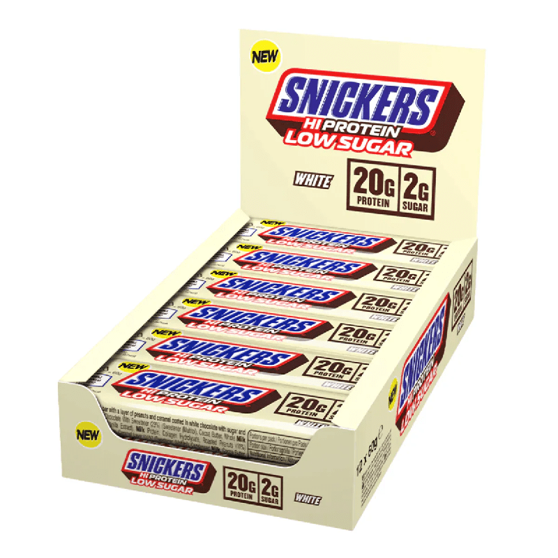 Snickers LOW SUGAR Protein bar, 57gx12 stk White Chocolate