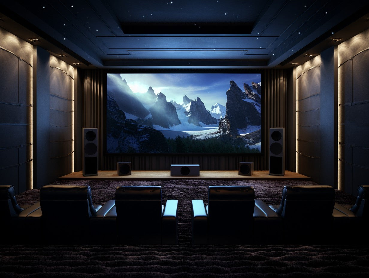 Home theater room sound system