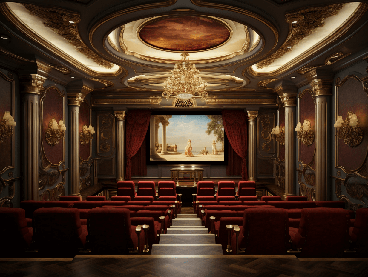 Classical Luxury Style Home Theater