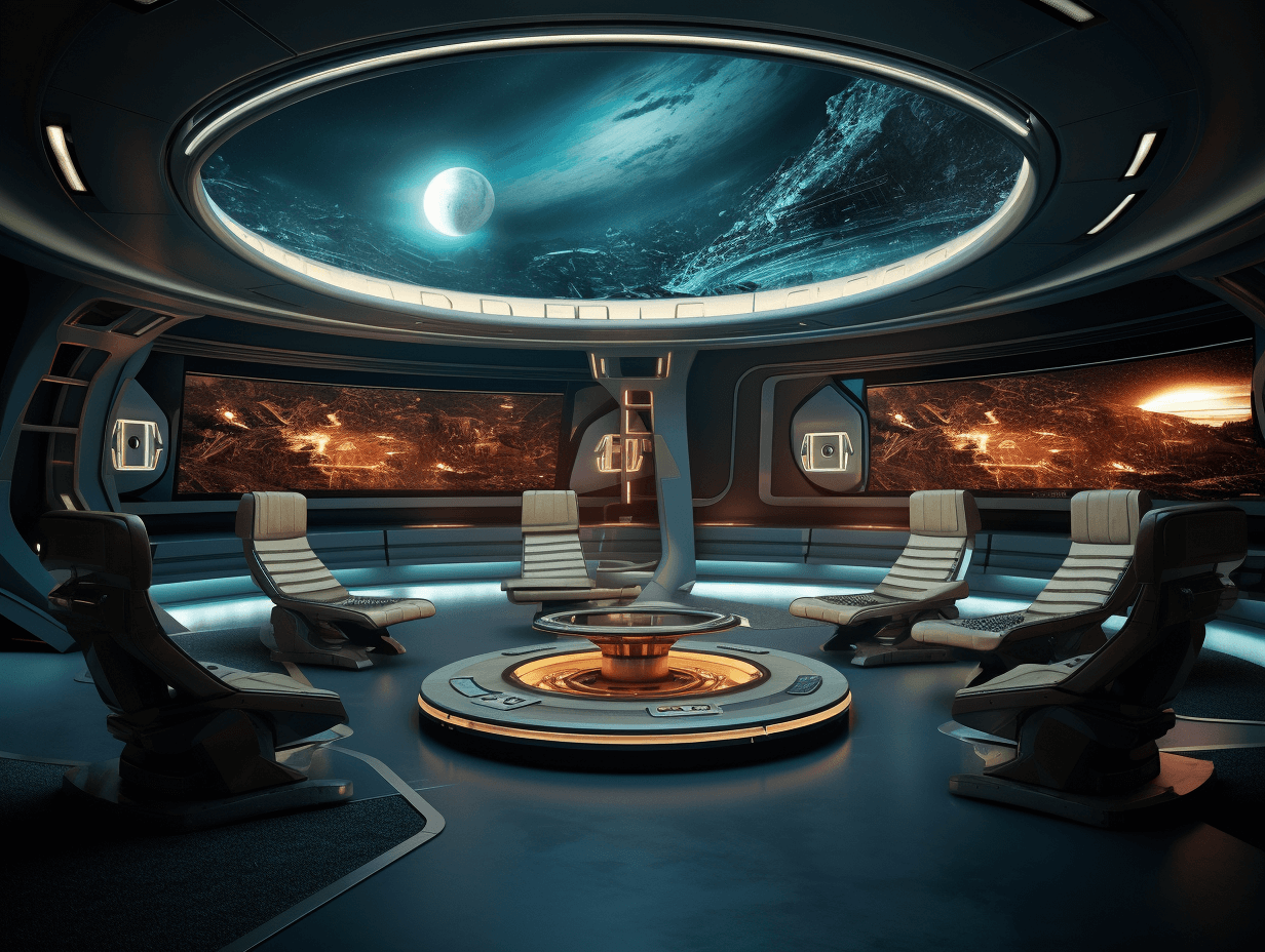 Sci-fi futuristic style home theater
