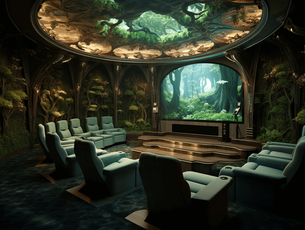Fantasy Forest Style Home Theater