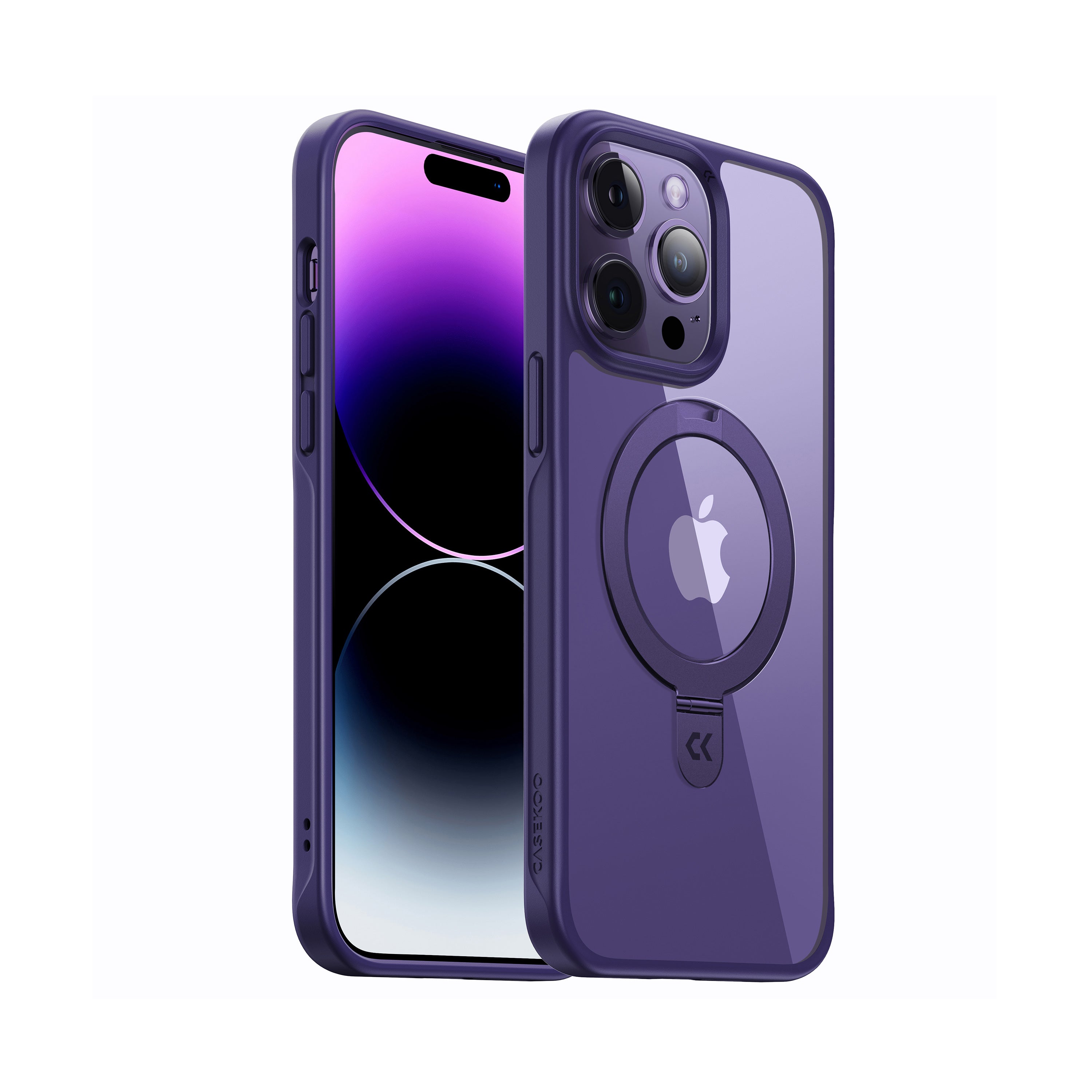 GetUSCart- CASEKOO Crystal Clear for iPhone 14 Case & iPhone 13 Case, [Not  Yellowing] [Military Grade Drop Protection] Shockproof Protective Phone  Case 6.1 inch 2022 Purple