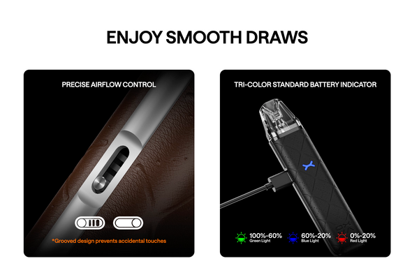 oxva xlim go airflow control and battery indication