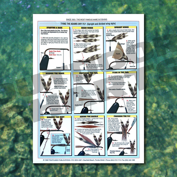 Waterproof Fishing Chart - Knot Tying #1