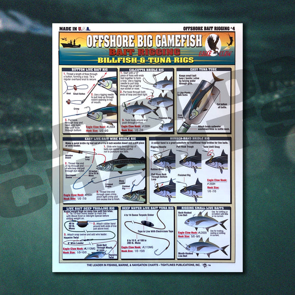 Offshore Big Gamefish Bait Rigging Chart #5 (Dolphin, Billfish, Kingfi
