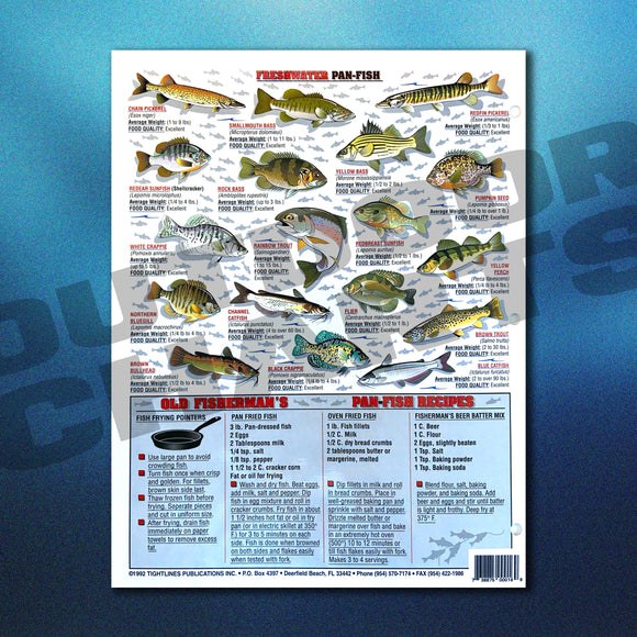 Backcountry & Flats Fish Identification Chart #10 (Salt & Brackish Wat –  Outdoor Charts