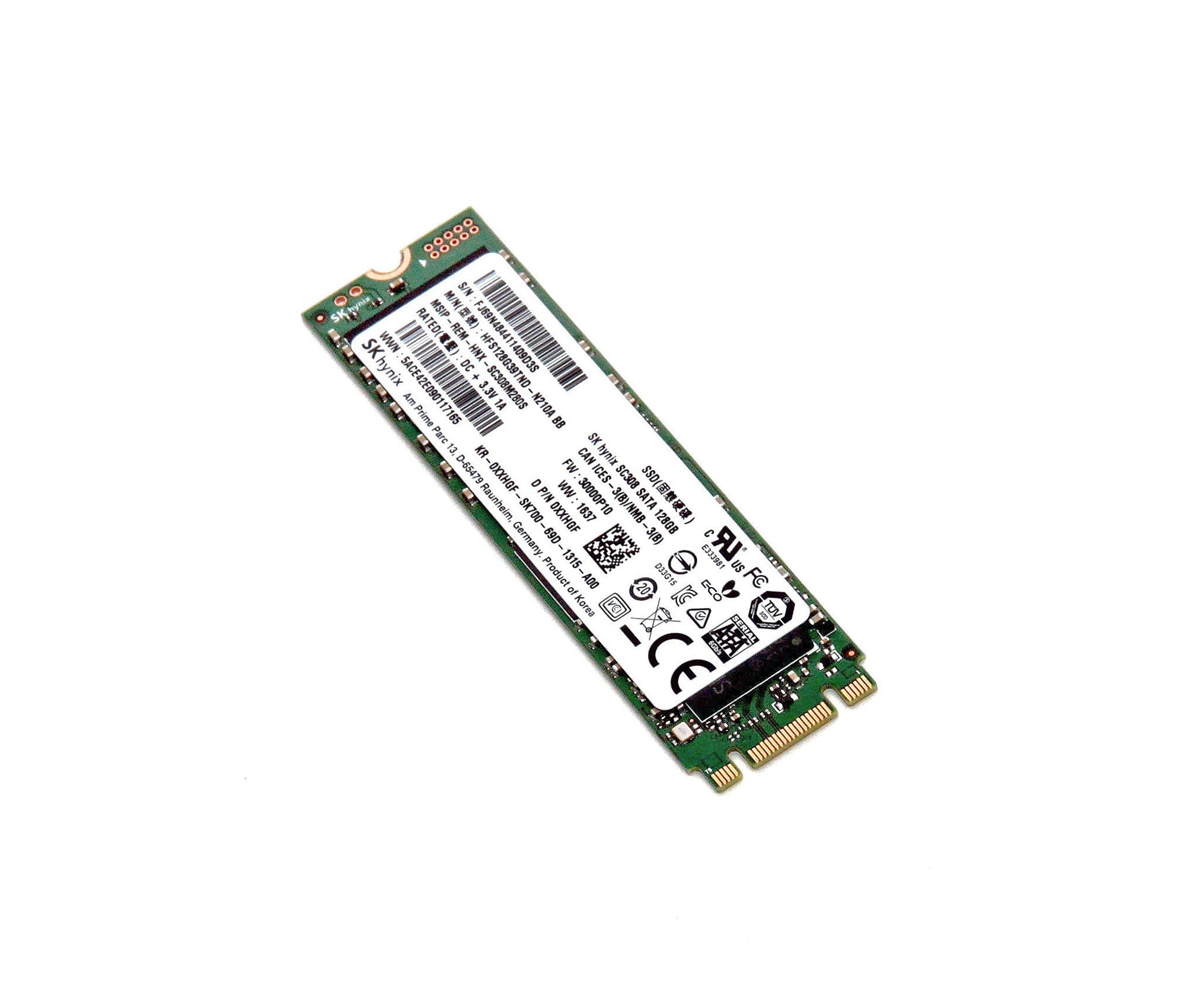 SK-Hynix, SC308, 128GB M.2 SATA, Refurbished