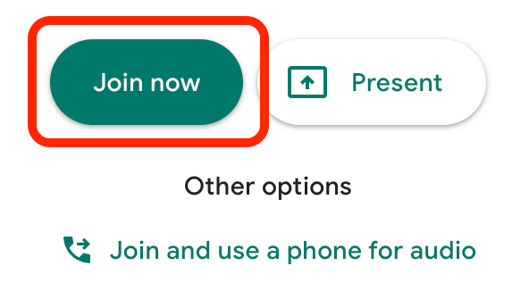 googl emeet join now button