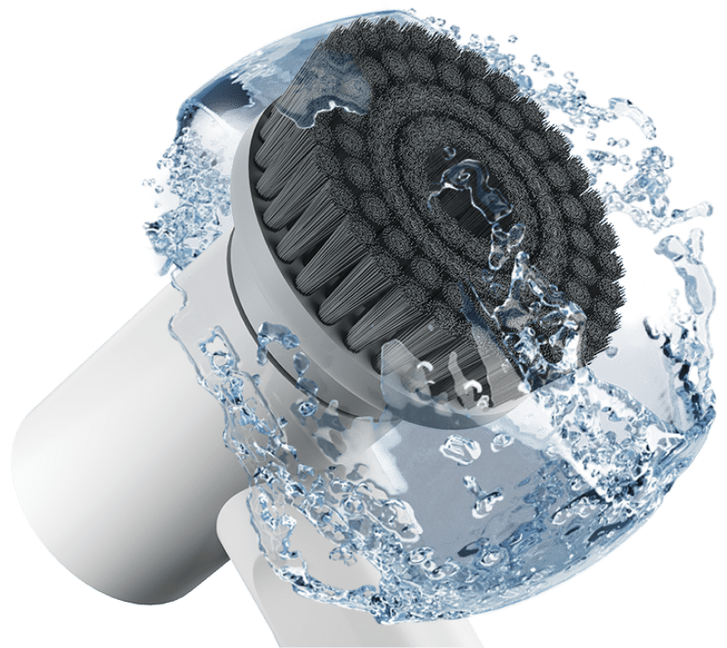 VASLON Brosse électrique rotative pour sol, brosse de douche sans