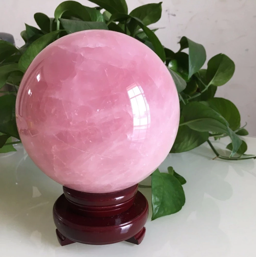 Rose Quartz Sphere - AuraBloom.com product image