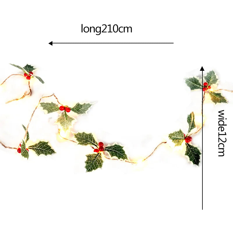 Enchanting Christmas LED String Lights: Santa & Snowflakes - Image 15