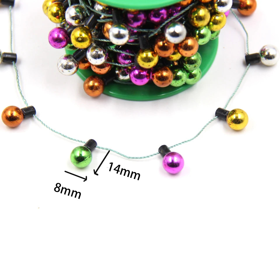Colorful DIY Christmas Garland with Small Bulbs - Image 3