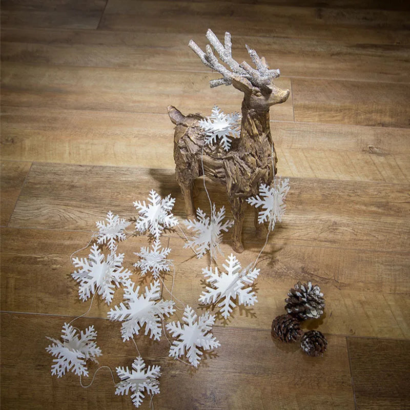 Enchanting 3D Snowflake String Garland for Christmas - Image 20