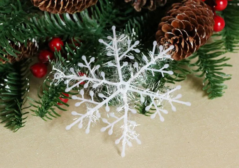 Charming Fluffy White Snowflakes for Holiday Decor - Image 15