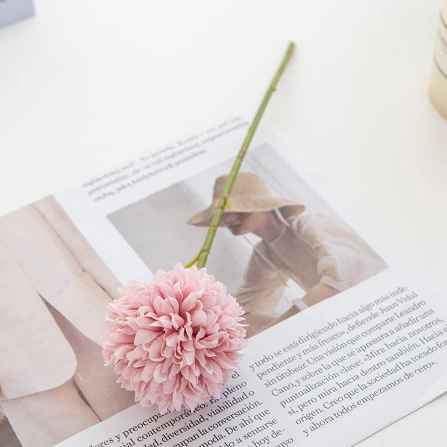 5Pcs Silk Chrysanthemum Flowers for Christmas Décor - Image 10