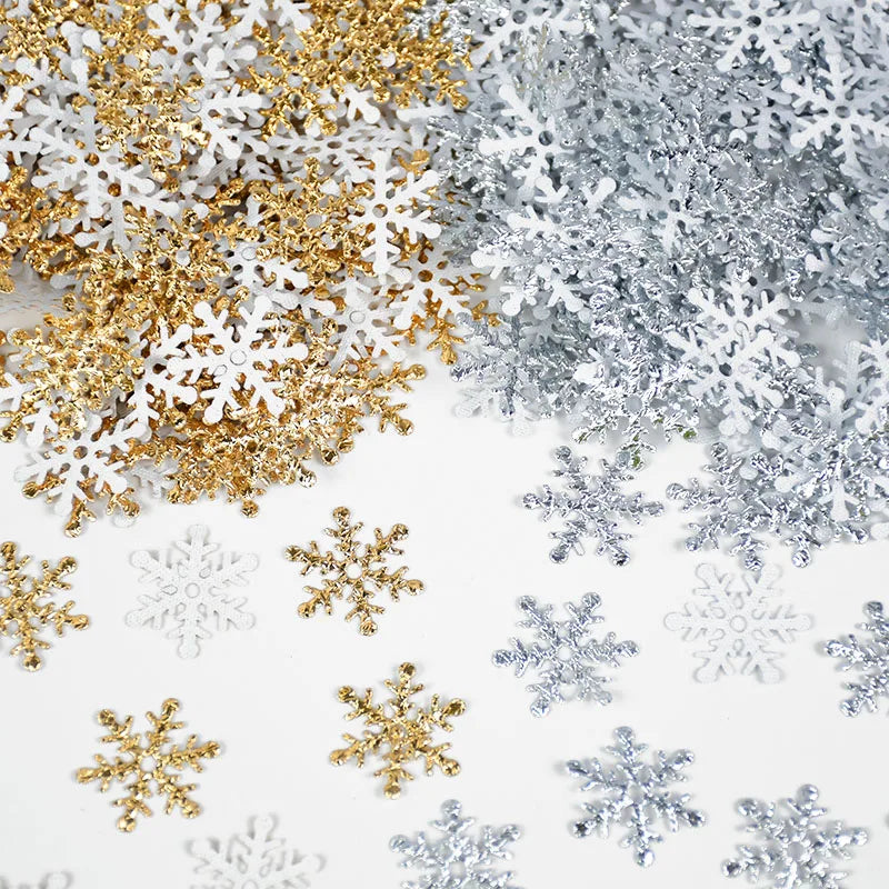 300pcs Festive Snowflake Confetti for Christmas Decor - Image 18