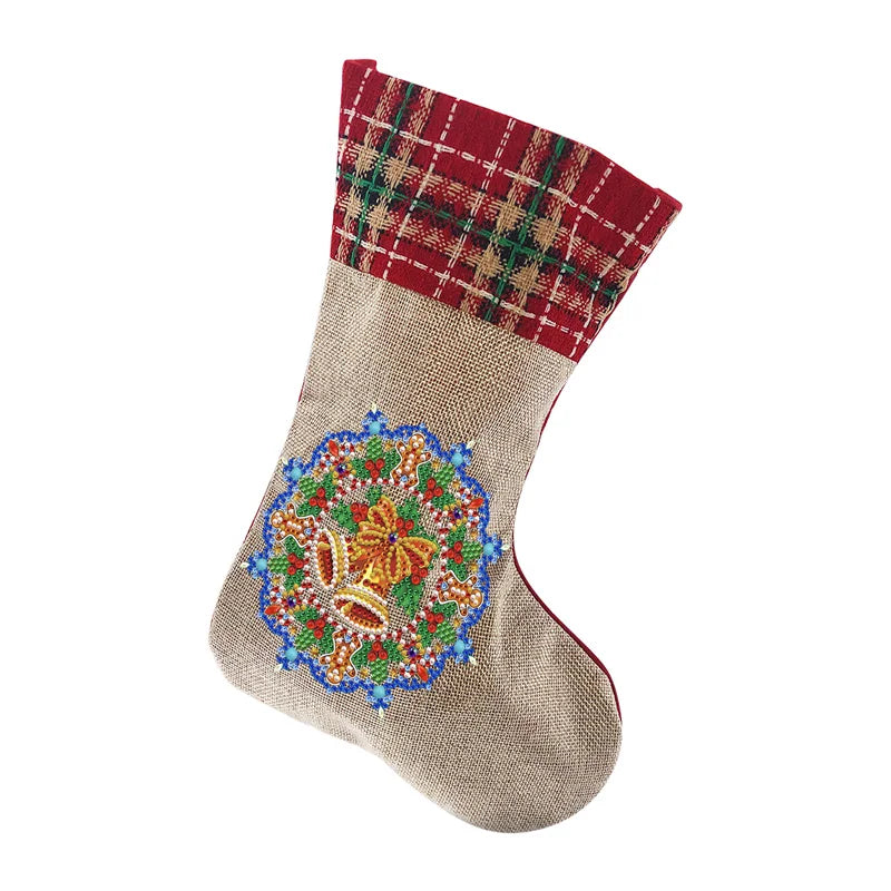 DIY Diamond Painting Christmas Sock Gift Bags - Image 10