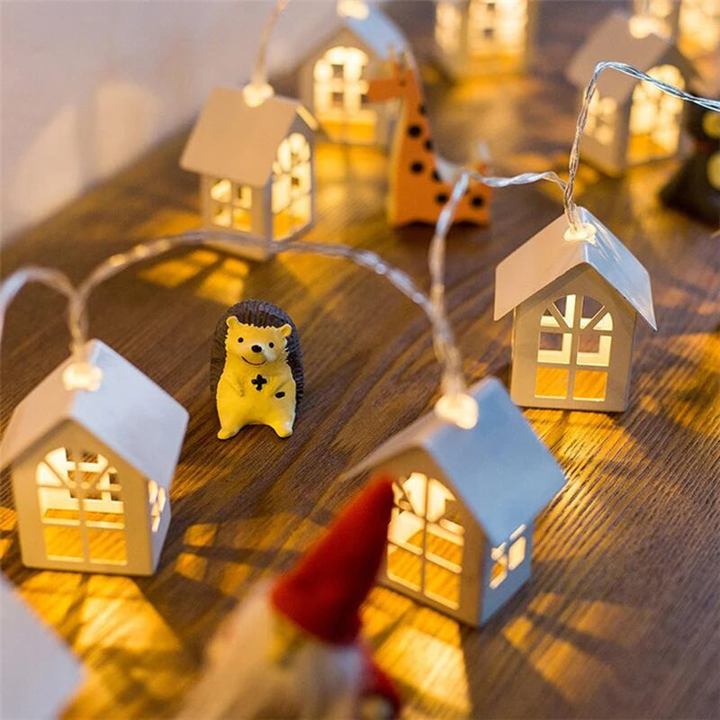 Enchanting Christmas LED String Lights: Santa & Snowflakes - Image 9