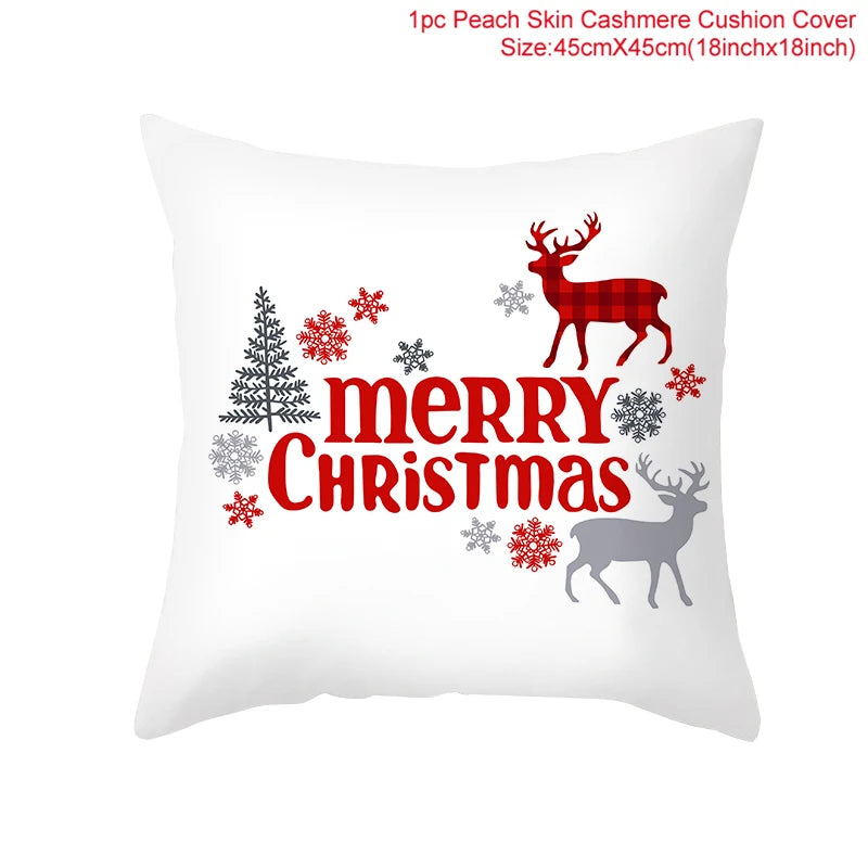 45cm Merry Christmas Cushion Cover - Festive Home Decor - Image 10