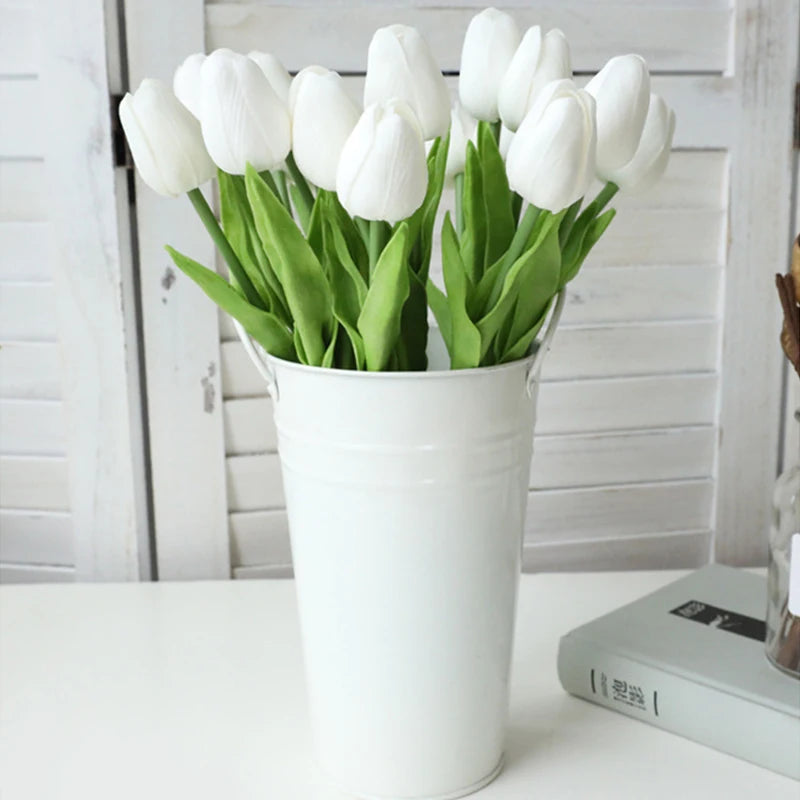 10/30pcs Realistic Artificial Tulip Flowers for Holiday Decor - Image 36