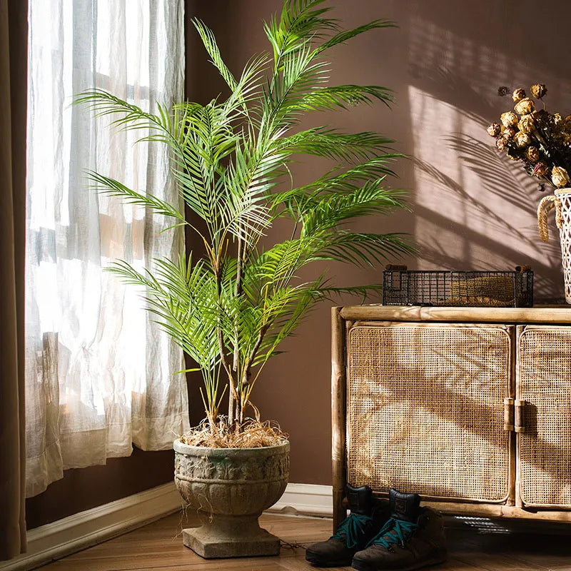 125cm Large Tropical Monstera Palm Plant Decor - Image 19