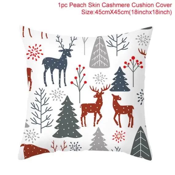 45cm Merry Christmas Cushion Cover - Festive Home Decor - Image 32
