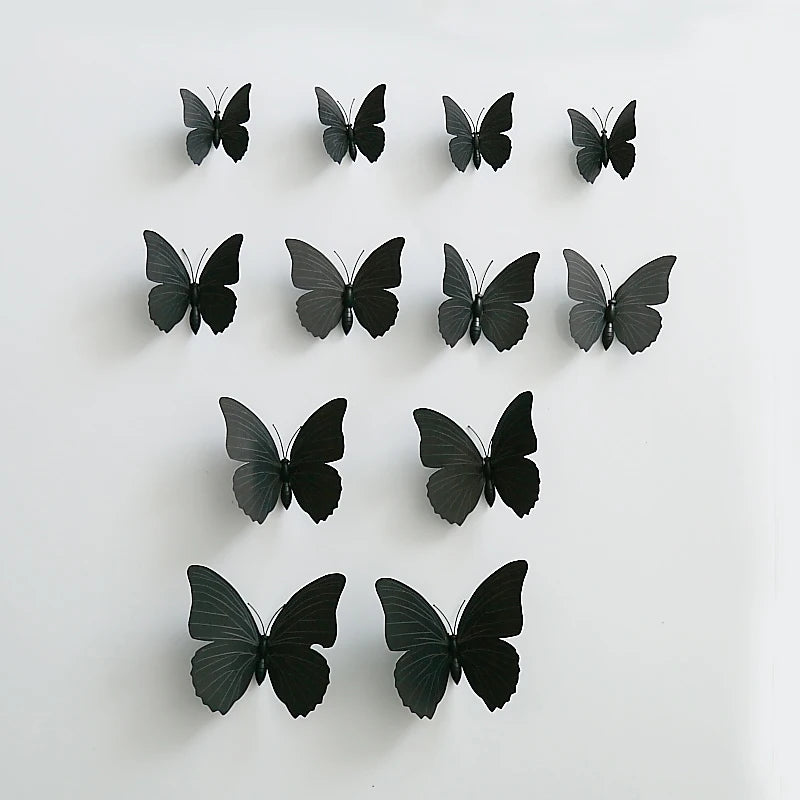 12Pcs 3D Butterfly Wall Stickers for Christmas Decor - Image 12