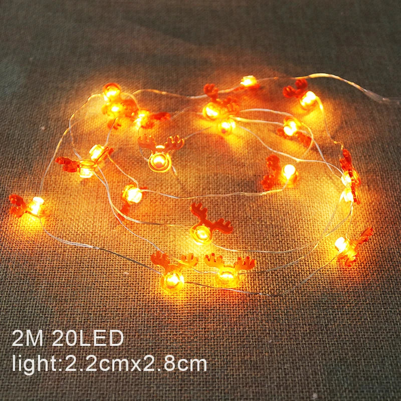 Enchanting Christmas LED String Lights: Santa & Snowflakes - Image 27
