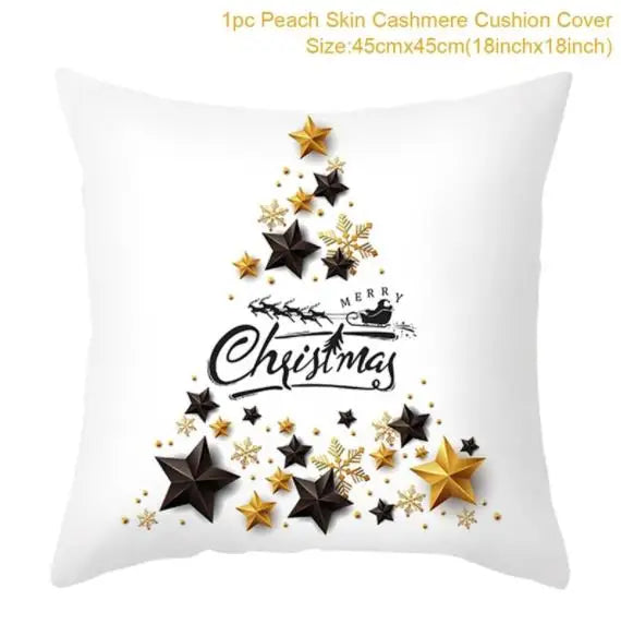 45cm Merry Christmas Cushion Cover - Festive Home Decor - Image 46