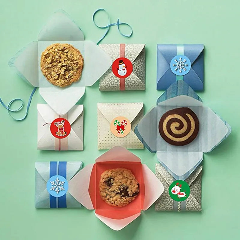 Festive Christmas Advent Calendar Gift Stickers - Image 5