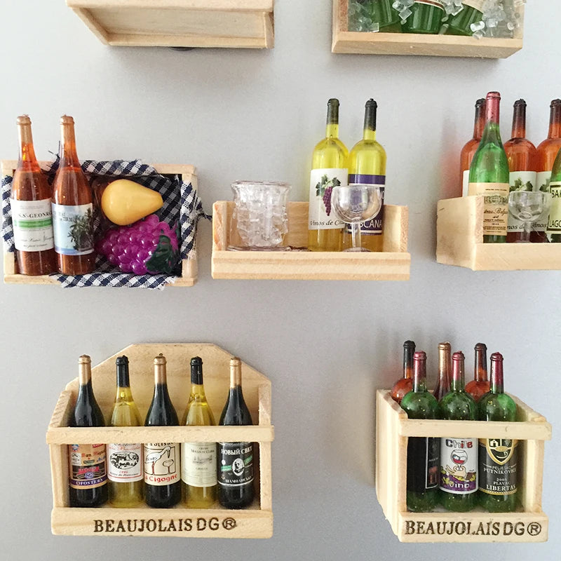 Charming Christmas 3D Wooden Wine Bottle Magnets - Image 17