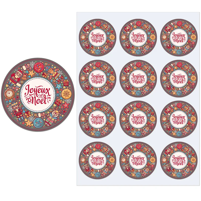 Festive Self-Adhesive Christmas Stickers for All Occasions - Image 28