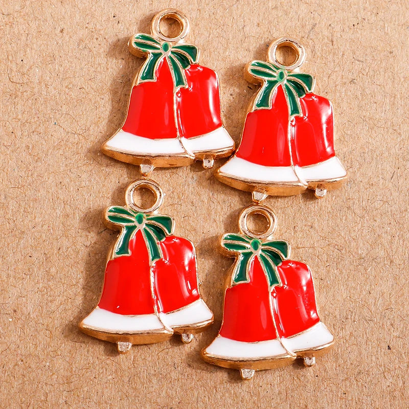 Adorable Christmas Elk and Snowman Charms Set - Image 2