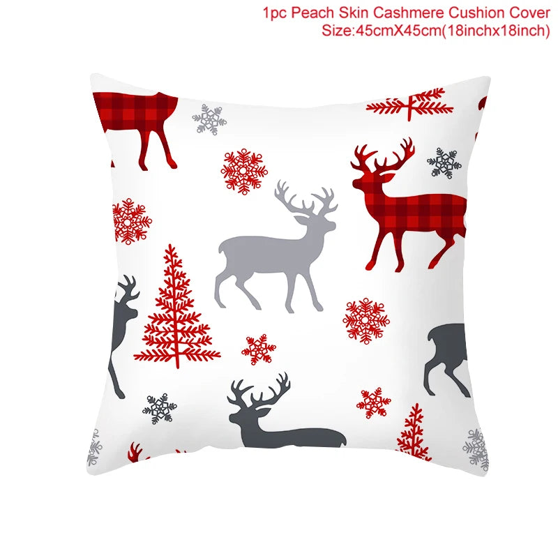 45cm Merry Christmas Cushion Cover - Festive Home Decor - Image 8