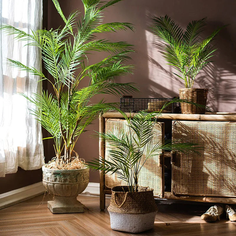 125cm Large Tropical Monstera Palm Plant Decor