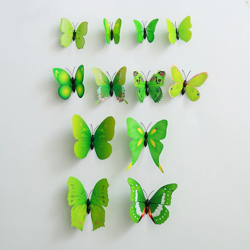 12Pcs 3D Butterfly Wall Stickers for Christmas Decor - Image 10