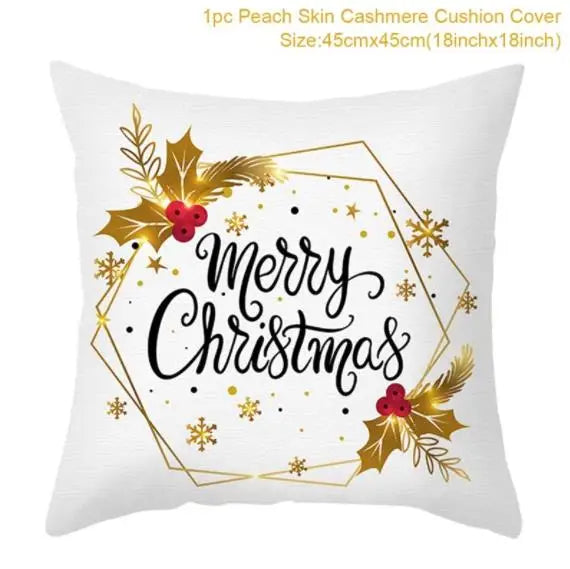 45cm Merry Christmas Cushion Cover - Festive Home Decor - Image 42
