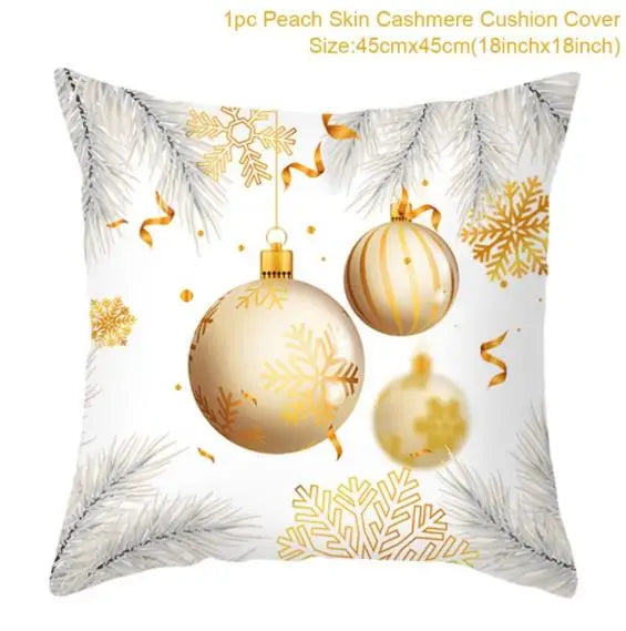 45cm Merry Christmas Cushion Cover - Festive Home Decor - Image 44