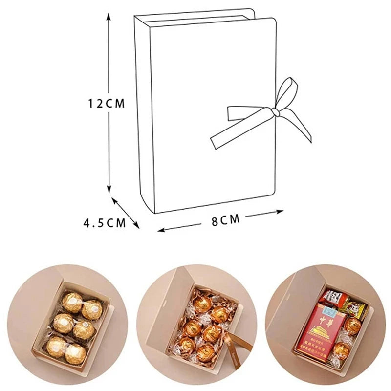 4 Christmas Book Shape Candy Gift Boxes - Image 11