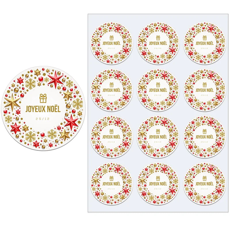 Festive Self-Adhesive Christmas Stickers for All Occasions - Image 7