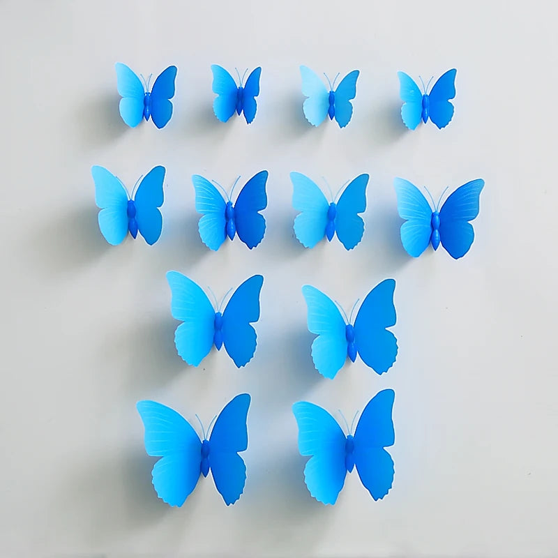 12Pcs 3D Butterfly Wall Stickers for Christmas Decor - Image 14