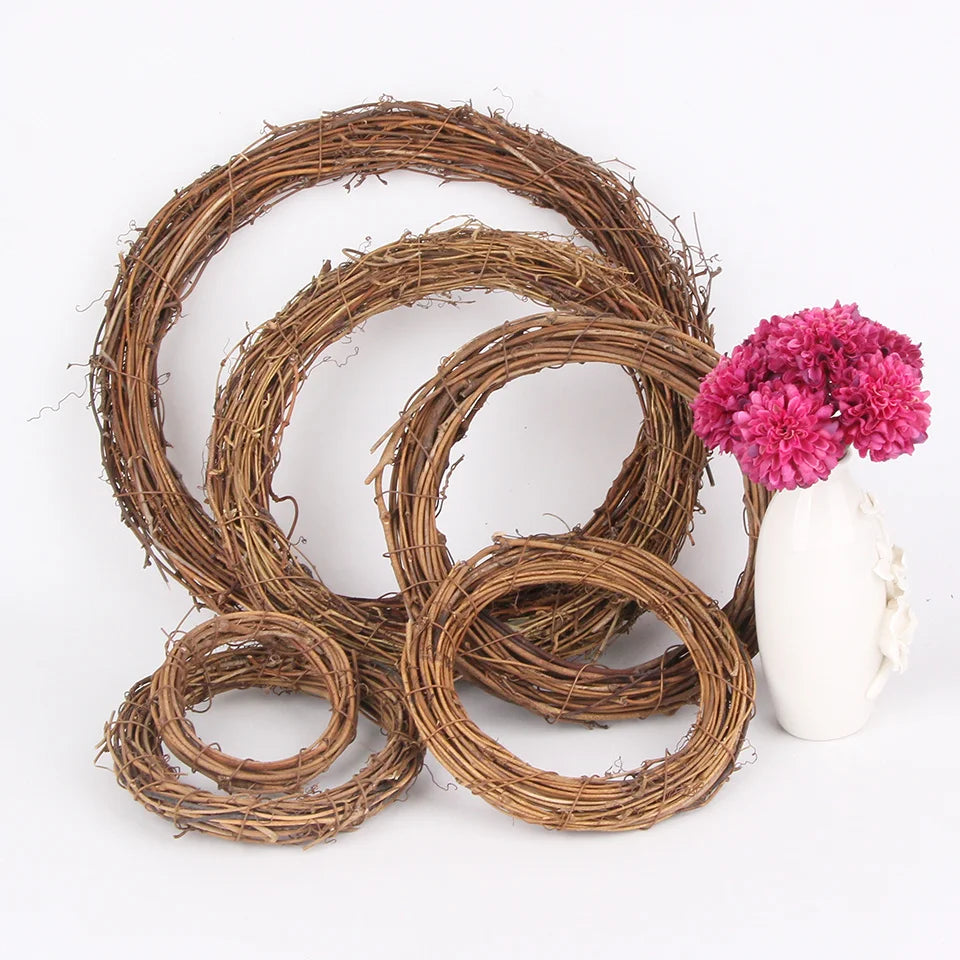 DIY Christmas Rattan Wreath with Pine Berries - Image 29